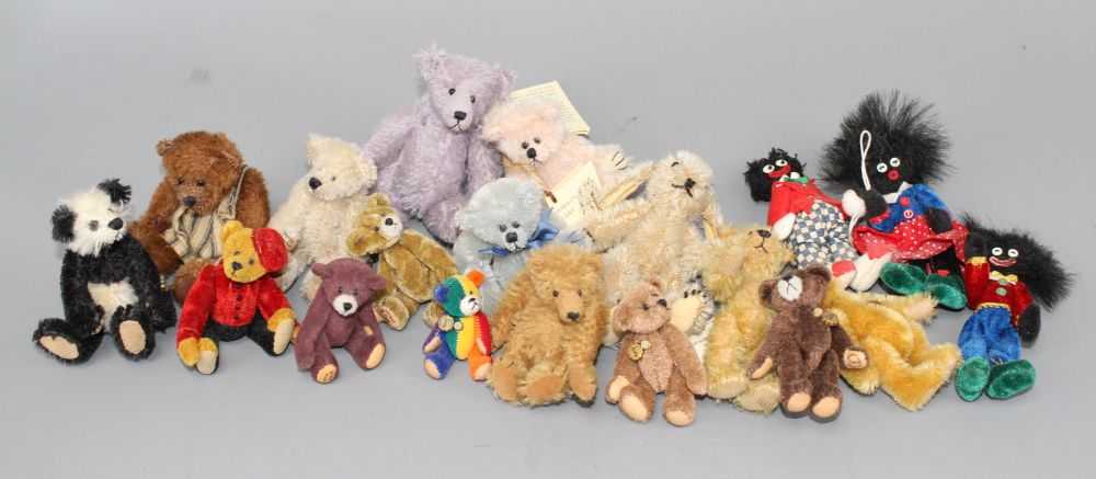Twelve miniature Teddy Herman, eighteen miniature bears including Mystic Bears, Herman Pawsey & others
